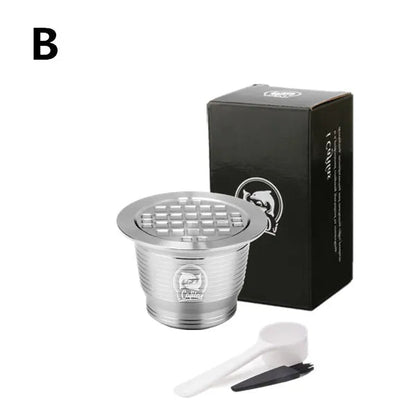 ICafilasComaptible With Nespresso Refillable Capsule 2019 Stainless Steel Reusable For Nespresso Capsule