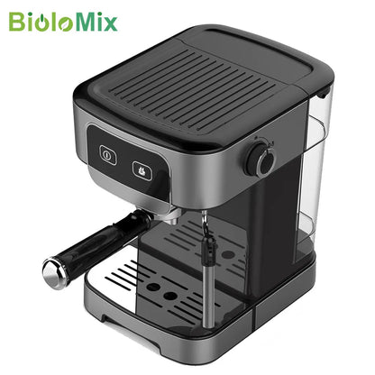 BioloMix 1200W 20 Bar Espresso Coffee Machine Instant Preheat Coffee Maker with Milk Frother Cafetera Cappuccino Hot Water Steam