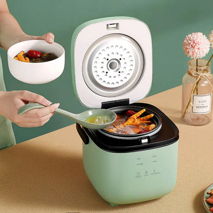 Mini Electric Rice Cooker Intelligent Automatic Household Kitchen Cooker 1-2 People Small Food Warmer Steamer 1.2L Rice Cooker