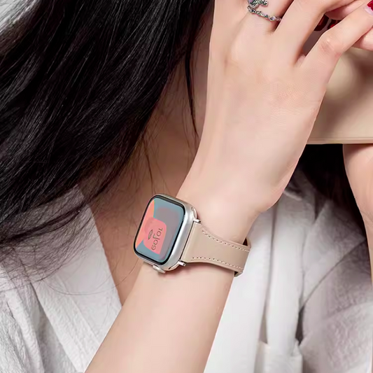 Nuevo Apple Watch de cuero deportivo de alta moda para mujer 
