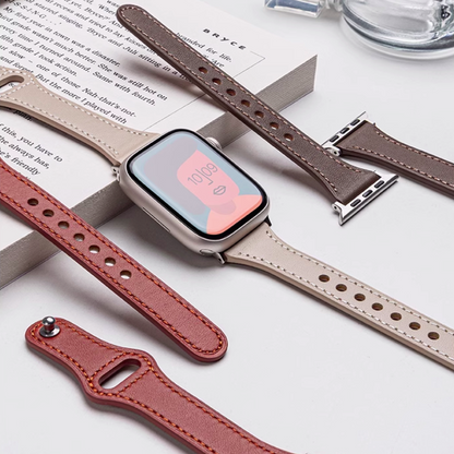 Nuevo Apple Watch de cuero deportivo de alta moda para mujer 