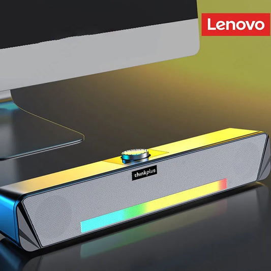 Original Lenovo TS33 Wired and Bluetooth 5.0 Speaker 360 Home Movie Surround Sound Bar Audio Speaker For Desk Computer Subwoofer