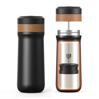Portable coffee machine French coffee machine 350ml/1000ML stainless steel coffee pot French filter press/manual coffee grinder