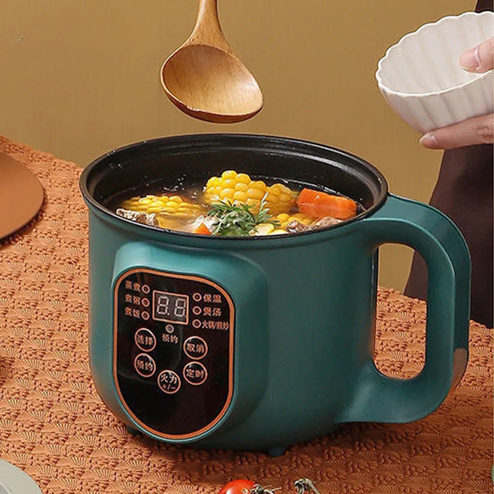 Electric Hot Pot Cooker Multicooker Hotpot Stew Heating Pan Noodles Eggs Soup Steamer Rice Cookers Cooking Pot EU Plug