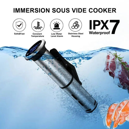 Biolomix 2nd Generation Stainless Steel Sous Vide Cooker IPX7 Waterproof Digital Accurate Immersion Circulator Machine