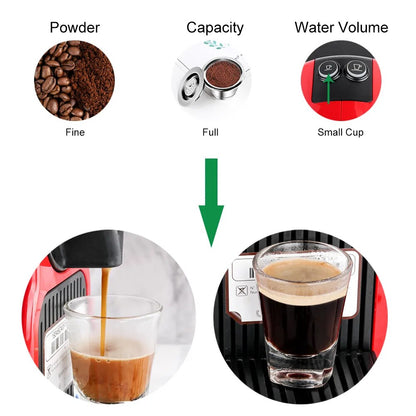 ICafilas Refillable Stainless Steel Espresso Coffee Maker Capsule For Nespresso Machine Reusable Filter Coffee Pods