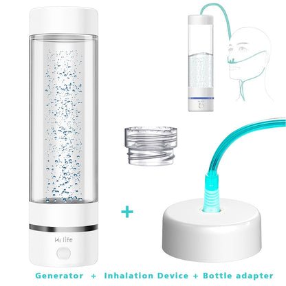 H2Life Бутылка-генератор богатой водородом воды DuPont SPE PEM Двухкамерная технология H2 Maker lonizer Чашка для электролиза Макс. 3700ppb