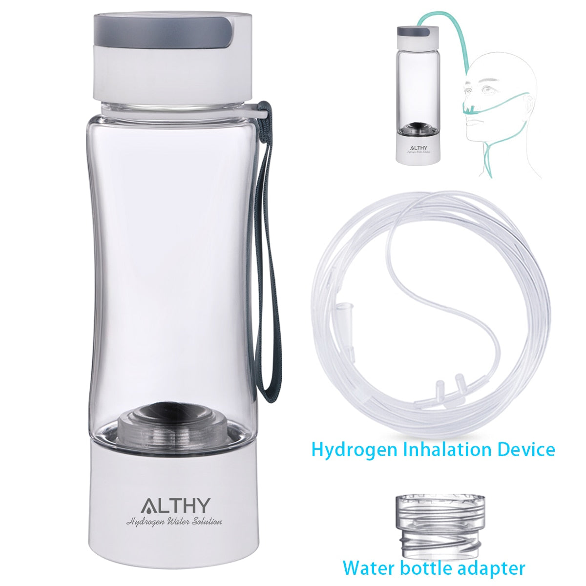 ALTHY Чашка для генератора обогащенной водородом воды - DuPont SPE PEM Двухкамерный ионизатор - Устройство для ингаляции H2
