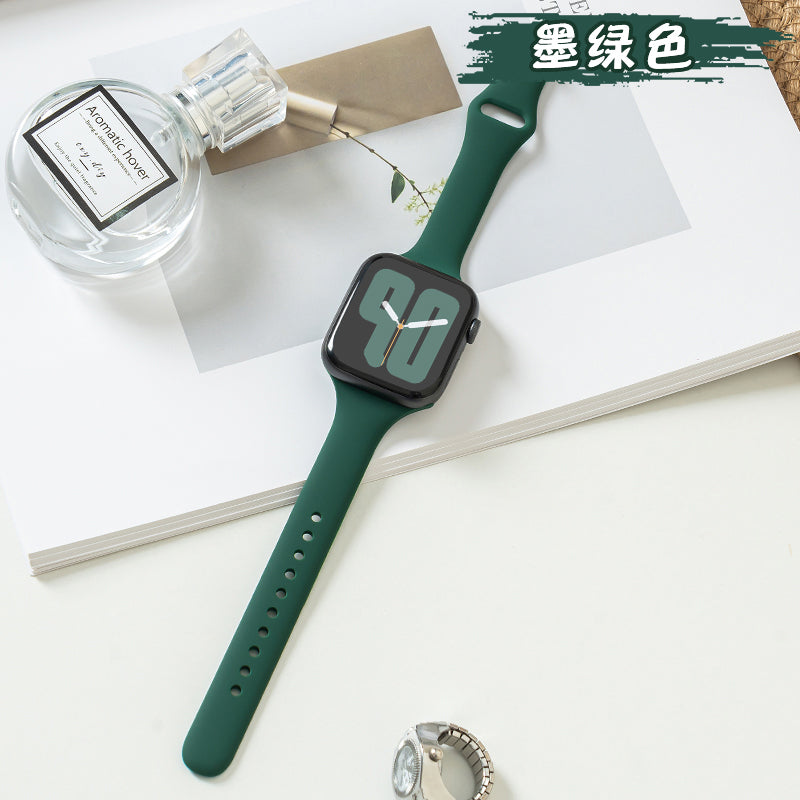 Мягкий силиконовый водонепроницаемый спортивный ремешок для Apple Watch 