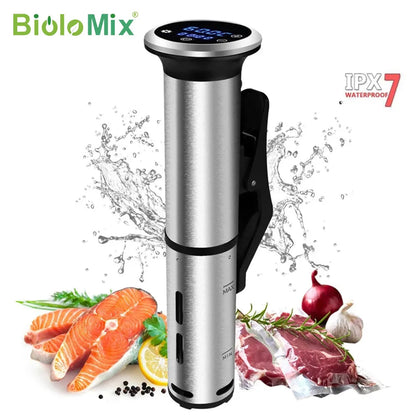 Biolomix 2nd Generation Stainless Steel Sous Vide Cooker IPX7 Waterproof Digital Accurate Immersion Circulator Machine