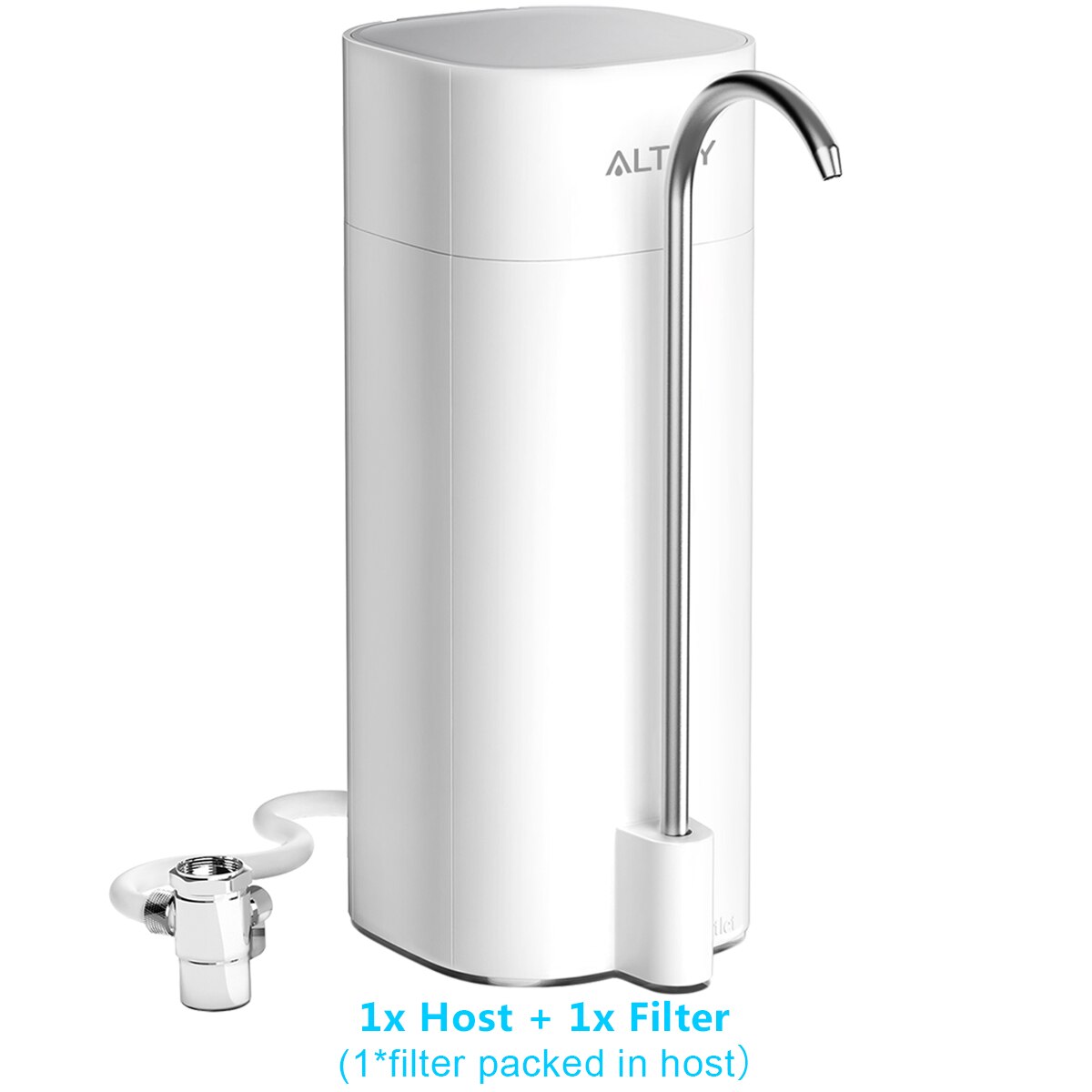 ALTHY Sistema de ultrafiltración purificador de filtro de agua potable para grifo de encimera, reduce el 99%, el cloro, los metales pesados ​​y el olor
