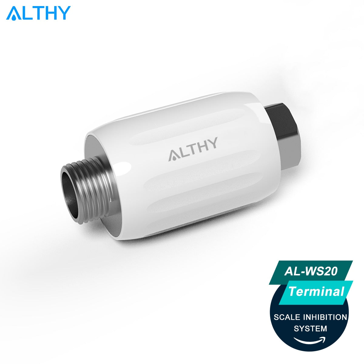 ALTHY IPSE Terminal Scale Inhibition Water Softener System Descaler Anti Limescale & Hard water for Water Heater Shower Filter