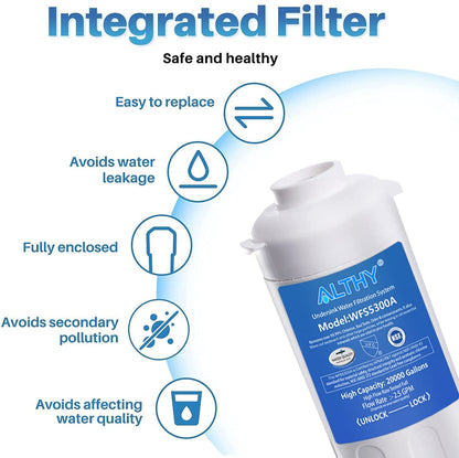 ALTHY-purificador de filtro de agua potable debajo del fregadero, sistema de filtración de agua potable con conexión directa certificado NSF/ANSI