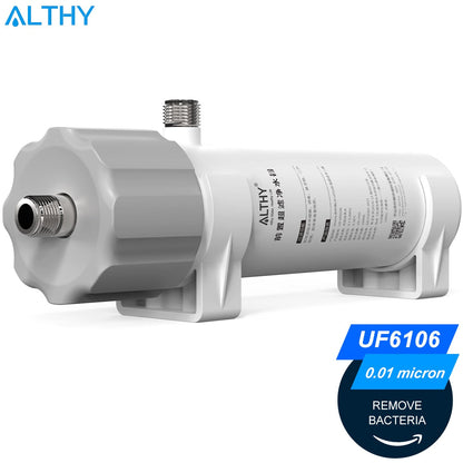 ALTHY 0.01μm PVDF Ultrafiltration Water Filter Purifier System for Bacterial Reduction, Washable UF Membrane,  Drinking Water