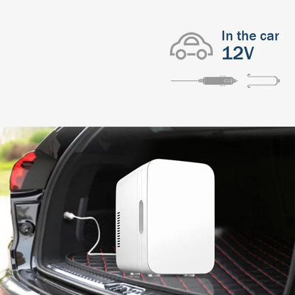 220V Mini Electric Refrigerator Car & Home Use Portable Cosmetic Fridge Mini Cooler & Warmer Multifunctional Refrigerator EUplug