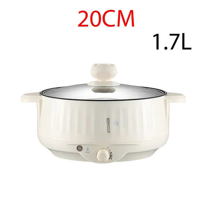 Electric Cooker Dormitory Multi Cooker Household Multicooker for Hot Pot Cooking and Frying and Steak Office Easy Cooking 220V