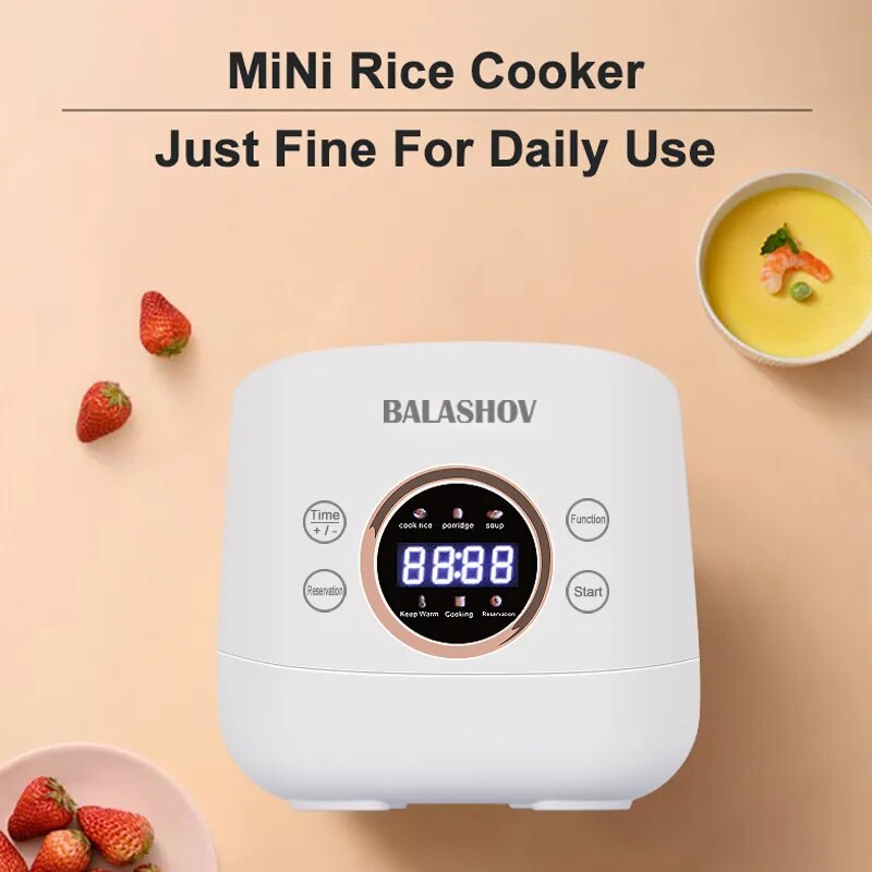 220V Mini Rice Cookers 1-3 People Home Soup Multifunctional Integrated High Capacity Electric Cooker Multicooker Rice Cooker