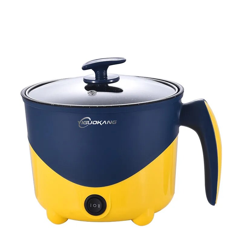 Household Electric Cooking Machine 1-2 People Hot Pot Single/Double Layer Mini Non-stick Pan Multifunction Electric Rice Cooker