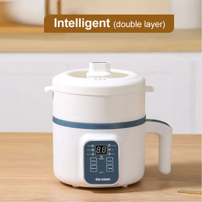 Mini Rice Cooker Household HotPot Multifunctional Rice Cooker with Steamer Single/Double Layer Non-Stick Electric Cooker EU Plug