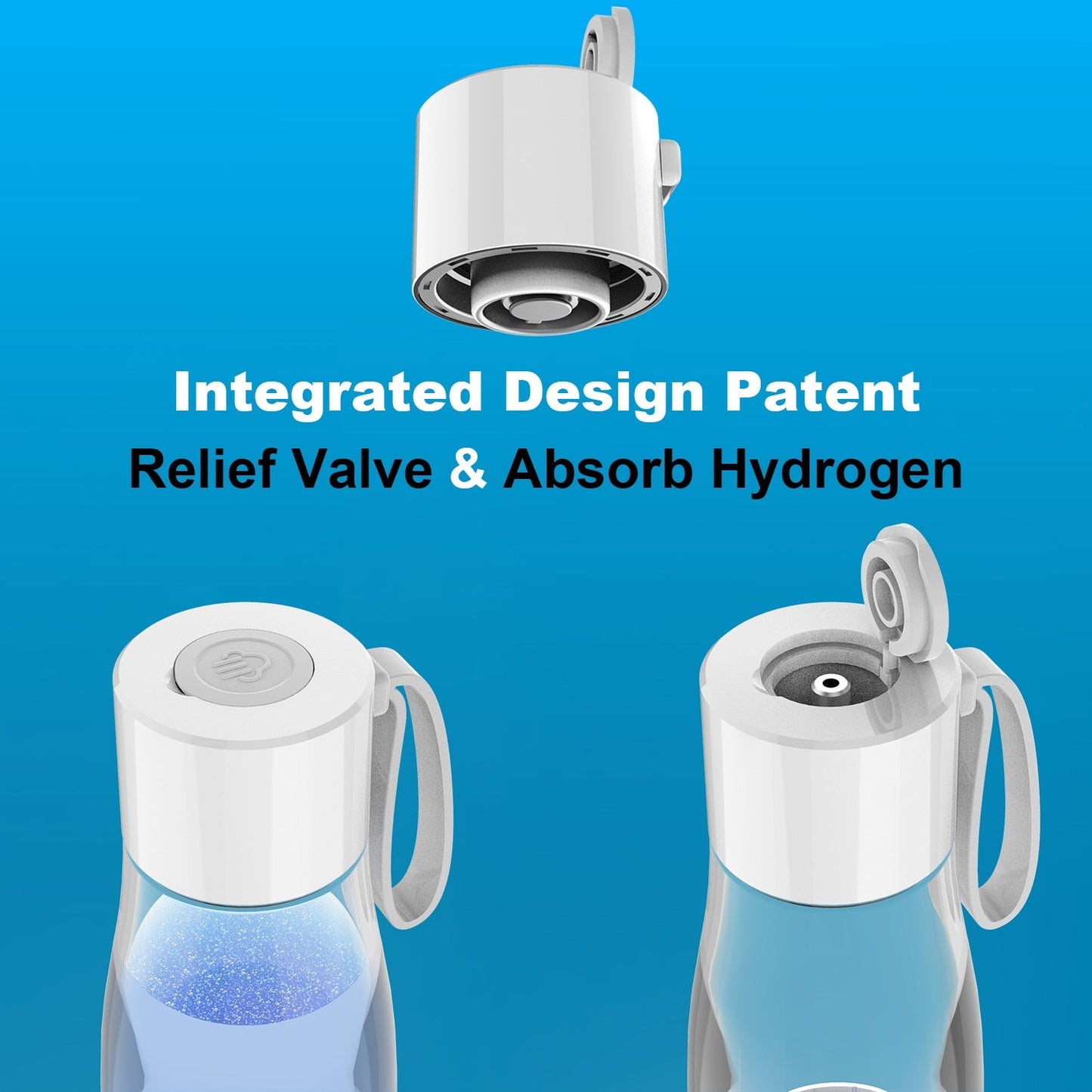 ALTHY-botella generadora de agua de Hidrógeno Molecular Premium DuPont SPE + PEM, fabricante de doble cámara + dispositivo de inhalación H2, 5000ppB máx.